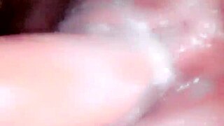 Slut spreads creamy wet ass pussy begging for thick cum loads