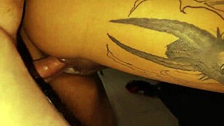 stepdad bends me over for intense anal pounding