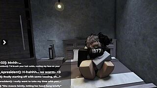 shy roblox girl begs for cock when she gets horny