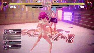 lesbian pussies clash hard in battle 2 showdown!