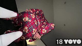 19yo Step Sis Rides Big Cock for First Creampie Fuck