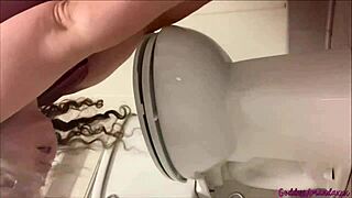 wanna drink my hot pee straight from this curvy goddess body in bathroom?