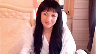 helga muah strips lingerie teasing her small tits sensually