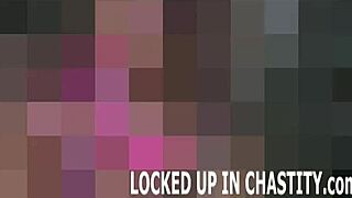 will your locked cock twitch seeing her tease relentlessly?