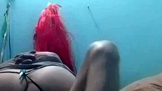 Sexy Latina milf rides me cowgirl in thong on webcam 😈🔥