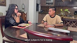 BIG TITS LATINA RIDES STEPSON'S BEST FRIEND BBC IN SECRET COWGIRL