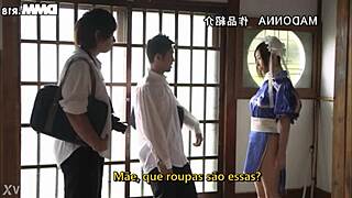 my friend's hot milf mom ayumi shinoda does sexy cosplay just for me legendado