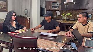 BIG TITS LATINA RIDES STEPSON'S BEST FRIEND BBC IN SECRET COWGIRL