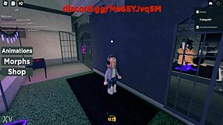 Roblox futa girl surprises friend with wild play session