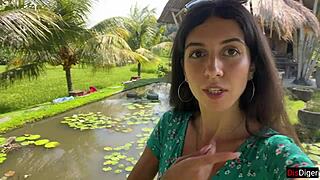 Cum dripping down my face while I slurp pasta publicly