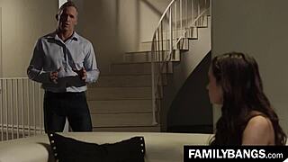 fixing things with stepdad... gia paige rides marcus london hard!