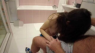 dirty college coed moans sucking my old hairy cock deepthroat pov homemade