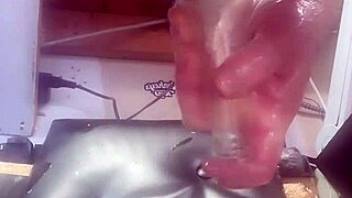 Gently Sliding Massive Bottle Deep Into Craving Ass Solo Tease