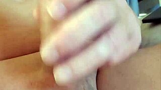 petite girl strokes massive cock to quick cumshot tease