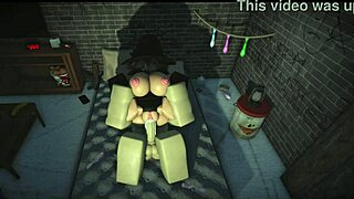 ROBLOX BITCH FUCKS MONSTER COCK AND CUMS!