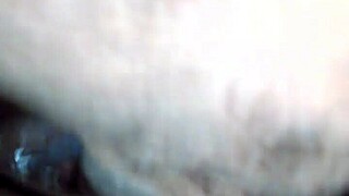 Ebony big ass takes monster cock creampie closeup wet pussy