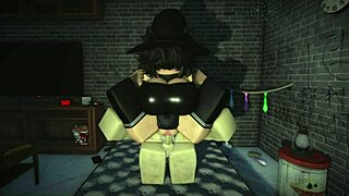 ROBLOX BITCH FUCKS MONSTER COCK AND CUMS!