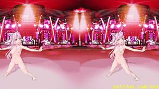 vr180 mmd koyori's nude dance mesmerizes in 3d hentai