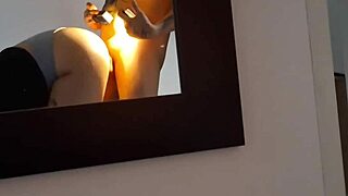 i think the waitress secretly filmed my curvy milf lover and me fucking wildly behind the bar