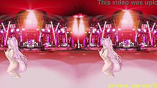 vr180 mmd koyori's nude dance mesmerizes in 3d hentai