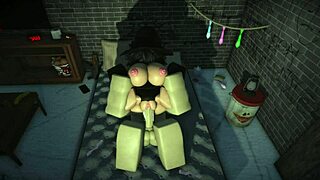 ROBLOX BITCH FUCKS MONSTER COCK AND CUMS!