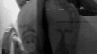 Young ebony amateur squirts on black cock interracial anal ride