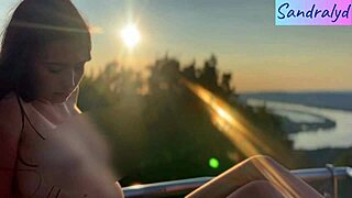 Hungarian Beauty Teases Nipples in Outdoor Paradise Bliss