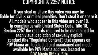 Sailor Luna's big pussy lips drip as she deepthroats Miles Long's huge cock park pov