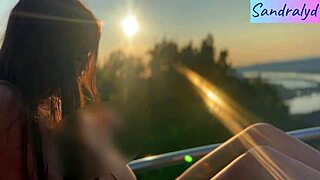 Hungarian Beauty Teases Nipples in Outdoor Paradise Bliss