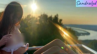 Hungarian Beauty Teases Nipples in Outdoor Paradise Bliss