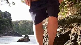 wanna see me wank off right on the beach?