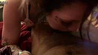 wanna see tatted emo teen gag swallow huge black cock?