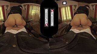 vr cosplay fuck with katrina jade's pierced tits bouncing wild