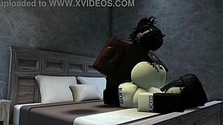 Fucking this horny black slut raw with big black monster cock