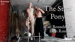 whoa that steel pony bondage setup makes her squirt nonstop huh