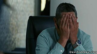 Rich Guy Bangs Tanned Brunette Babe's Big Tits Hard