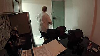 brazilian pornstar's big ass and tits backstage with muscular boyfriend