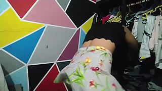 neighbor grabs my ass while i sort clothes then fucks me doggystyle