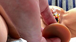 halloween virgins crave dildos close-up wet shaves