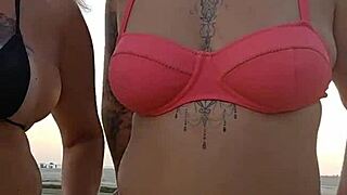 Mature Brazilian MILF hunts beach virgin to stuff her big ass deep and hard