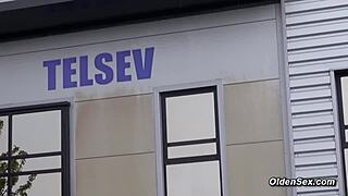 French Redhead Business Milf Takes Monster Cock At Office