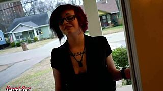 Inked Marci Dildo Fucks Shaved Pussy Rubs Big Tits