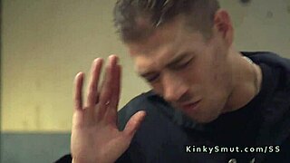 Kinky threesome bdsm bound choking rough squirting slave fuck