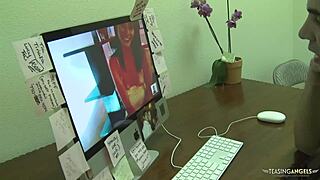 A stripper dances then gets bent over for big cock pounding.