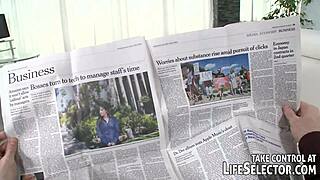 life selector drops double penetration pounding teen with big tits and spanking