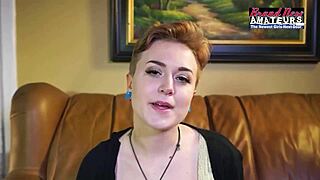 petite tattooed blonde micah gags on big cock deepthroat then swallows every drop of cum pov