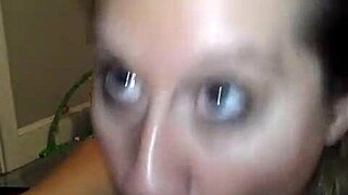 milf savage sarah sucks huge cock swallows cum homemade style