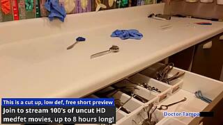 Dr Tampa's Entrance Physical: Stefania Mafra Spreads in Latex