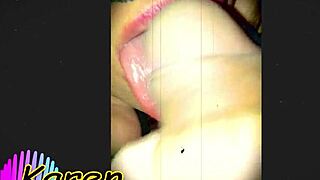 karen sucks my throbbing cock with her hungry tongue