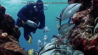 Super sexy brunette bikini babe rocks boat in tiny swimsuit